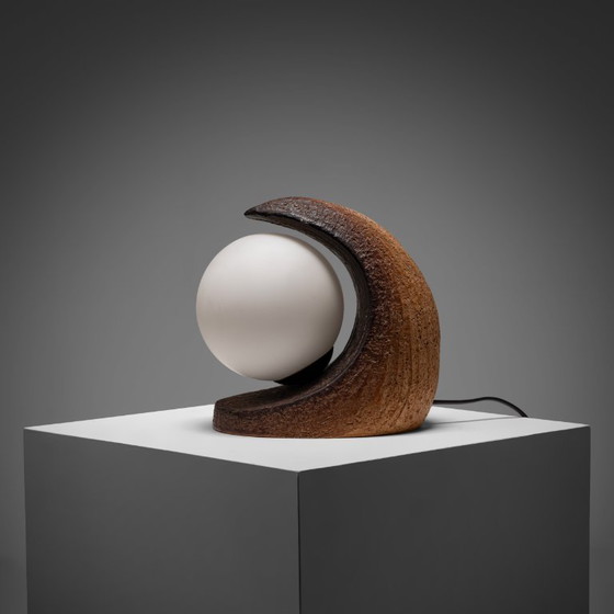 Eartly Ceramic Table Lamp by Doria Leuchten, Germany, 1970s – Glass (photo 5 of 11)