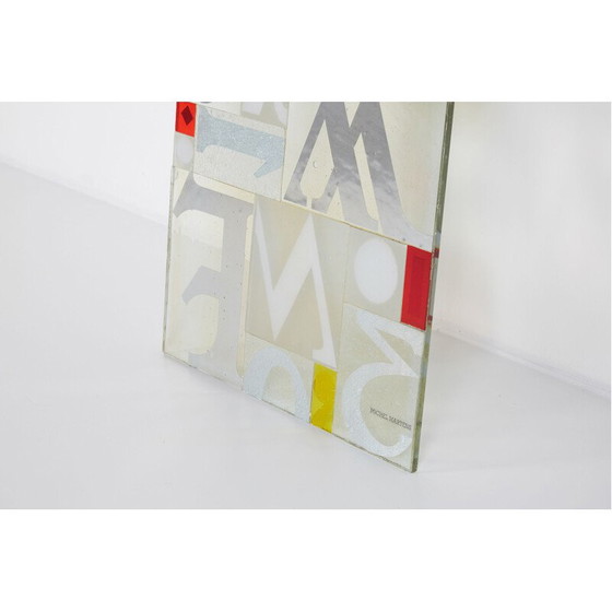 Image 1 of Vintage postmodern glass sculpture by Michel Martens, 1970s