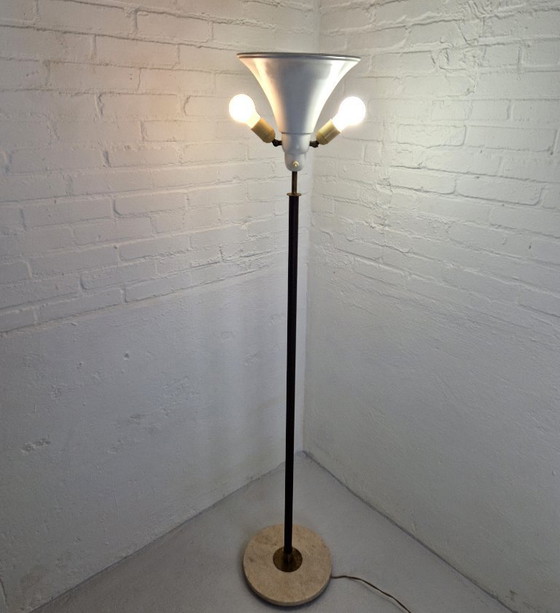 Image 1 of Lampada da terra vintage Twilight con paralume originale