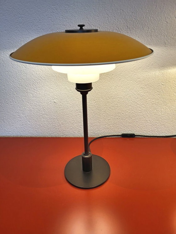 Image 1 of Louis Poulsen PH 3½-2½ YELLOW METAL TABLE LAMP NEW!