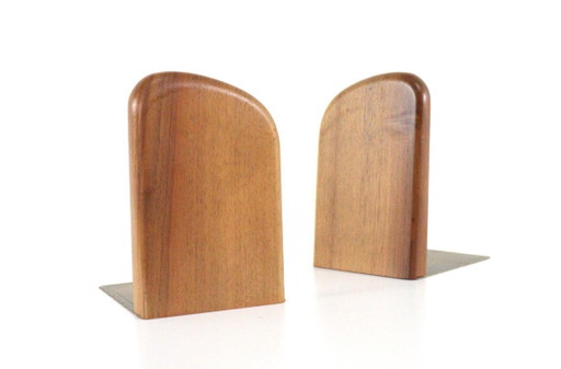 Set of vintage Danish wooden bookends