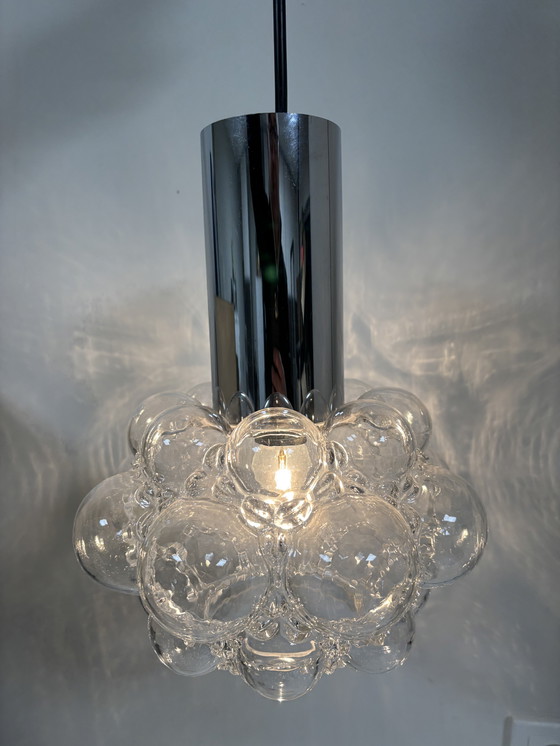 Image 1 of Vintage bubble glass pendant lamp by Helena Tynell for Limburg, 1960s, Germany
