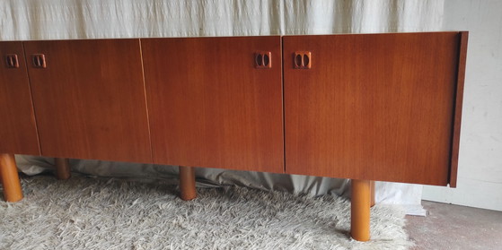 Image 1 of Dressoir van teakhout in Scandinavische stijl - jaren 60/70