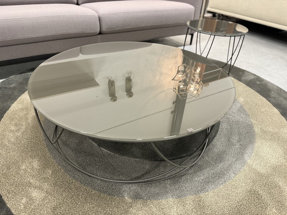 Image 1 of Rolf Benz 8770 Juego de mesa de centro de cristal D95xH30cm