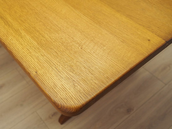Danish Extendable Oak Dining Table Designed by Henning Kjærnulf, 1960s – Henning Kjaernulf, Wood (photo 8 of 21)