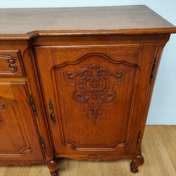 Image 1 of Buffet, armoire murale, meuble de rangement, commode de style Louis XV