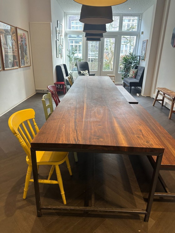 Image 1 of Walnut Wood Table 