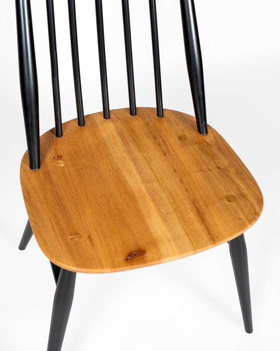 Image 1 of 2 X Moustache Dining Chairs By L. Ercolani For Ercol In Black And Elm Wood