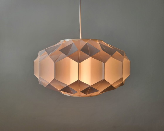Image 1 of Vintage Facett pendant lamp by Lars Schioler for Hoyrup 1974