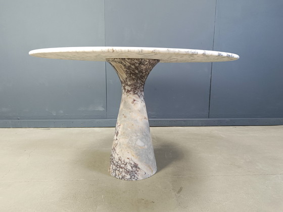 Image 1 of Vintage ronde marmeren eettafel 1970