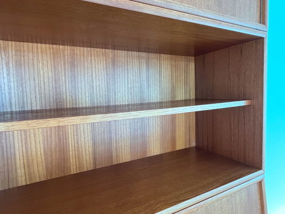 Image 1 of Scrivania da segretaria, scrivania da scrittura, mobile a 4 elementi, teak, WK Möbel, 1967