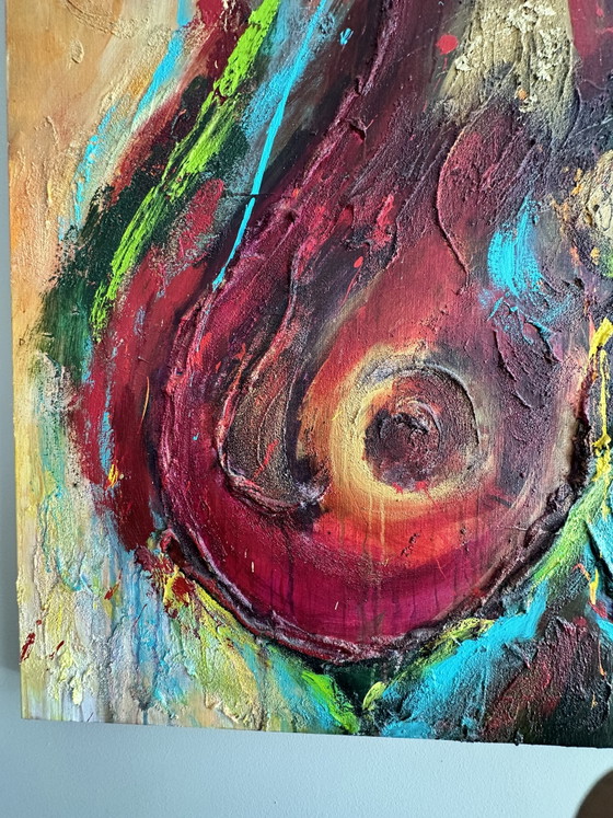 Image 1 of Painting 'I'm enough' by Adry, 120x120 cm, acrylic on canvas