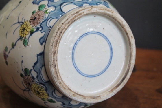 Antique Chinese Rouleau Vase – Ceramic, Porcelain (photo 5 of 16)