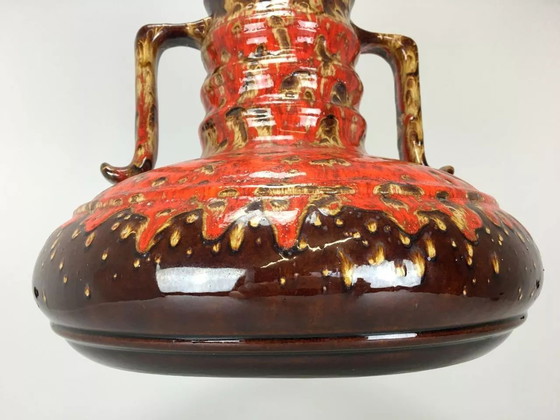 Image 1 of Lampada in ceramica anni '60 e '70, lampada a sospensione, design dell'era spaziale