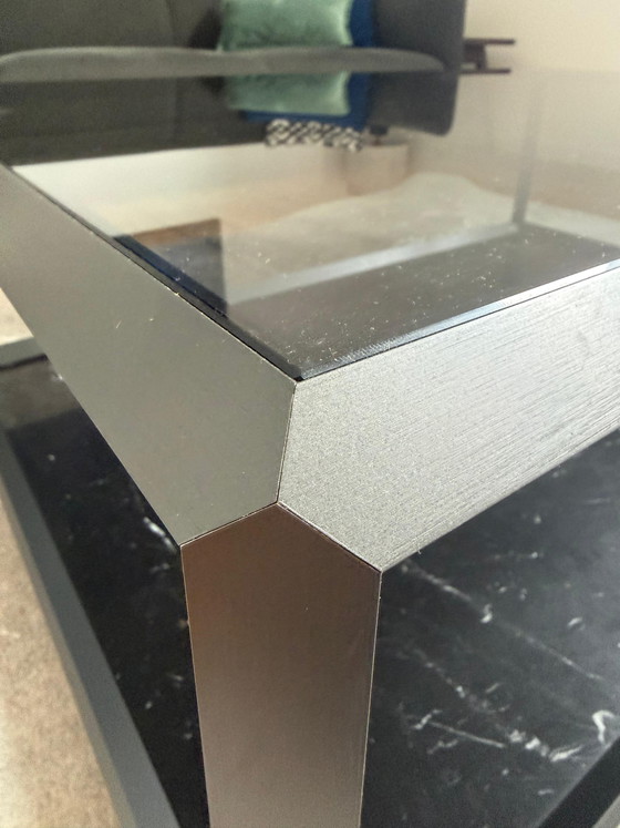 Image 1 of Molteni&C 45° salontafel – Nero Marquina marmer – Ron Gilad