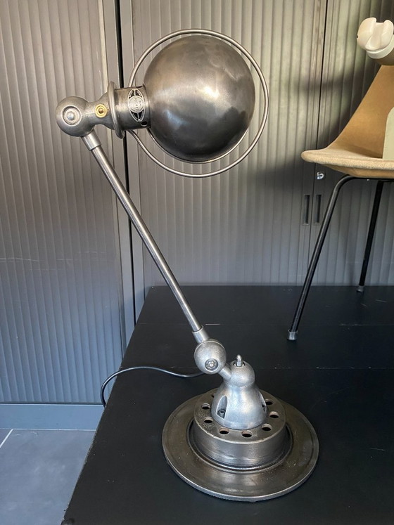 Image 1 of Jieldé 1-Arm Lamp with Graphite Patina, Industrial Vintage