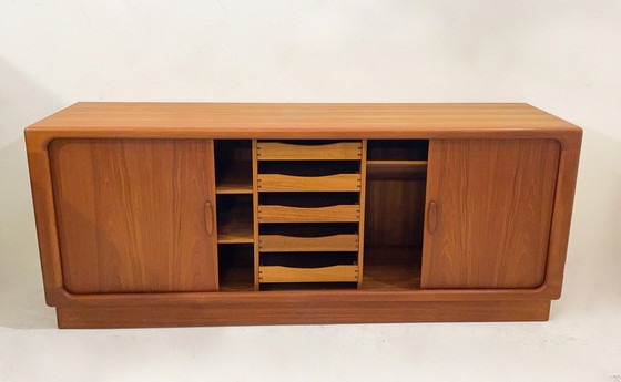 Image 1 of Mid-Century dressoir met jaloeziedeuren, Dyrlund - Denemarken - 1960S