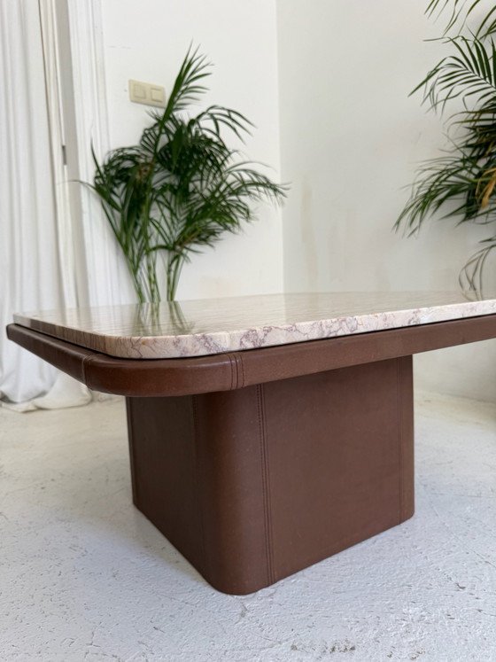 Table basse De Sede, Tables basses, Cuir, Marbre, Beige (photo 4 sur 9)