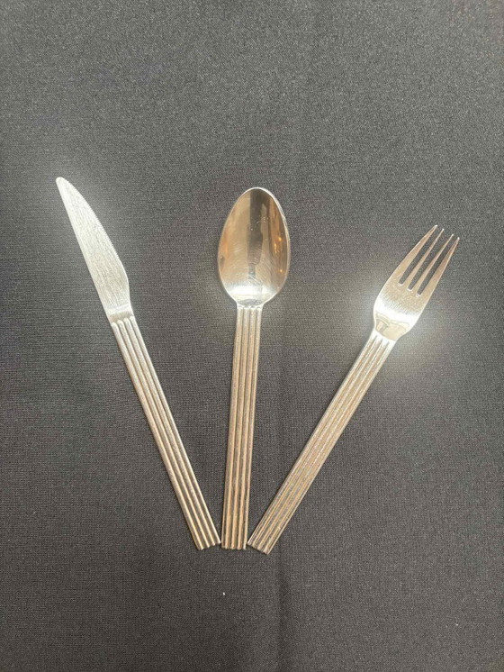 Image 1 of Vintage IKEA Strateg bestekset: 18-delig postmodern roestvrijstalen bestek
