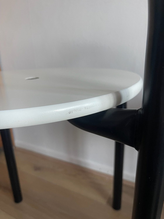 Set di 2 sgabelli di design | Stile Memphis Milano / Gae Aulenti – Metallo, Legno (photo 11 of 12)