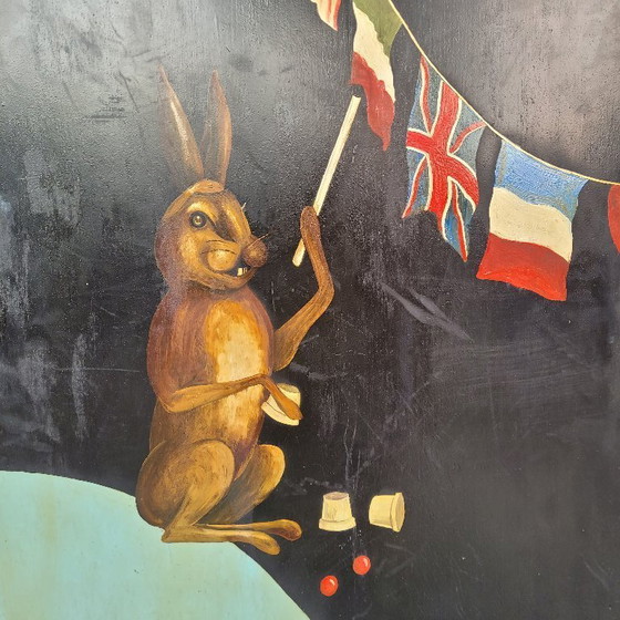 Image 1 of Coppia di pannelli dipinti “Magic”, Aldo Franceschini per Max Dif, anni ’70 – Francia