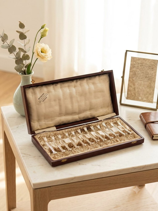 Seltenes Christofle 12 Messerbänkchen Set, Modell: Moderne. Art Déco 1930