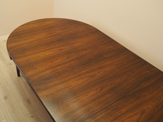 Image 1 of Round rosewood table, Danish design, 1960s, designer: Harry Østergaard, manufacturer: Randers Møbelfabrik