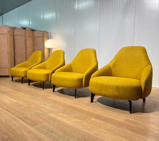 Image 1 of Sillón Leolux Jill amarillo (4 unidades) en perfecto estado.