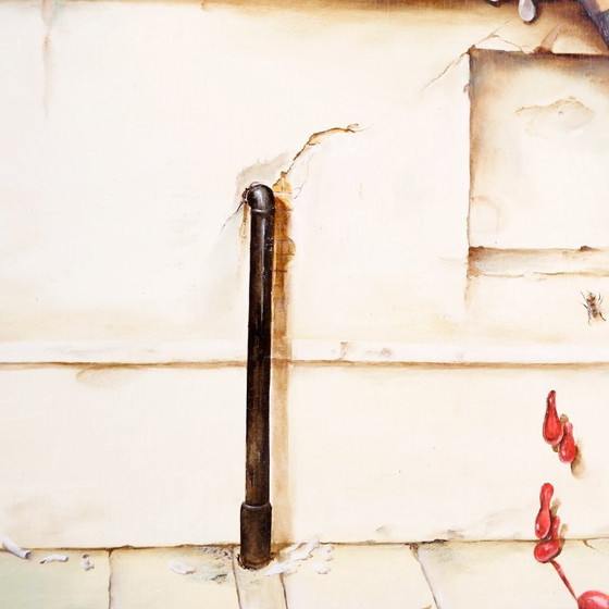 Image 1 of Surrealist oil painting on panel by Joseph Laureys (1944-2020)