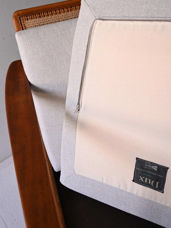 Image 1 of Poltrona in teak vintage svedese di Folke Ohlsson per DUX