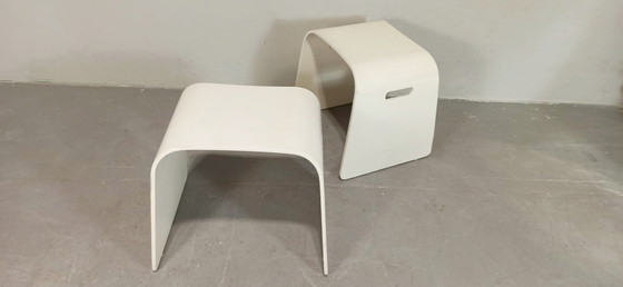 Image 1 of 2 x bentwood stools or side tables 