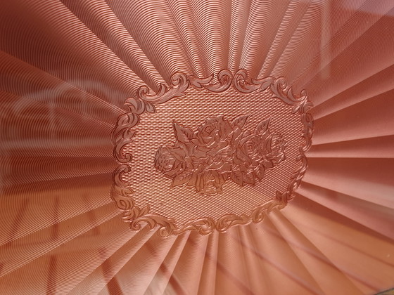 Image 1 of Vintage Dienblad Dienblaadje Roze