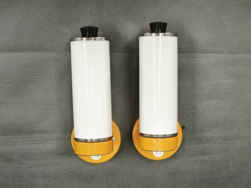 Pair of Josef Hurka for Napako Adjustable Wall Lights, 1950s