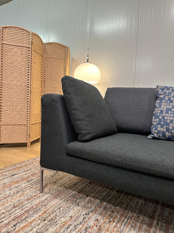 Image 1 of B&B Italia Charles Corner Sofa Green/Anthracite