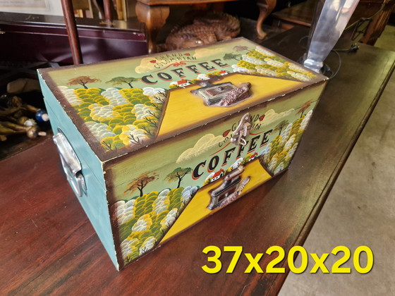 Image 1 of Vintage wooden coffee box