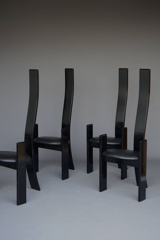 Image 1 of 4x Golem Esstischstühle von Vico Magistretti