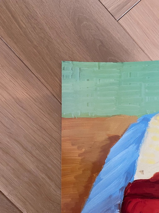 Image 1 of David Hockney,  Dog Paintings 43  Salts Mill 1995. 1853 Gallery Salts Mill Saltaire Yorkshire, copyright David Hockney, Printed 