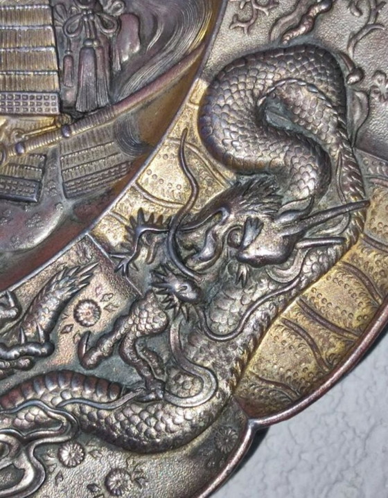 Piatto Samurai/Drago – vintage, Oggetti decorativi, Metal (photo 12 of 13)