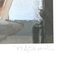 Image 1 of Back Act - Color offset lithograph by Nils Burwitz