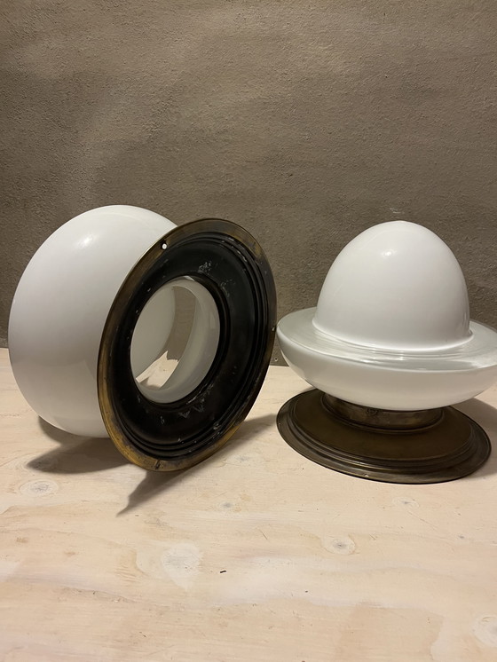 Image 1 of Jaren 20 / 30 plafond lampen