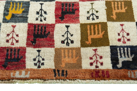 Image 1 of Tapis nomade noué à la main 155 x 76 cm