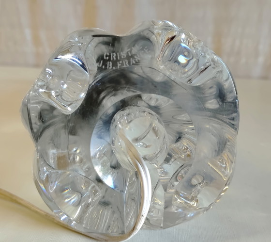 J.B. France Kristall Tischlampenfuß - Mitte 20. Jahrhundert – Crystal (photo 3 of 8)