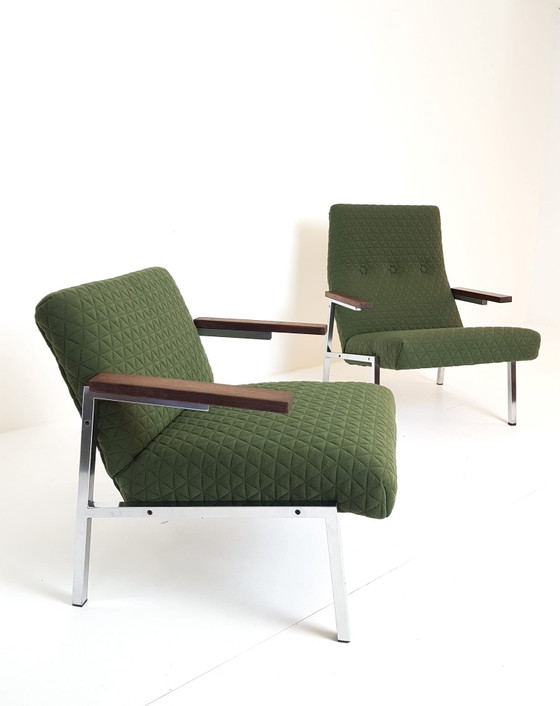 SZ66 Et SZ67 Fauteuil Vintage Martin Visser Spectrum Kvadrat Febrik Récemment Rembourré – Iron, Polyester (photo 3 of 15)