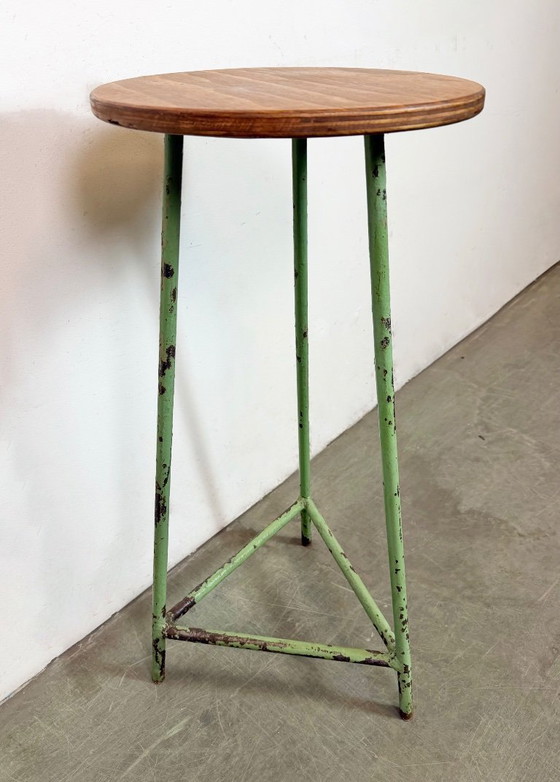 Image 1 of Tabouret d'atelier industriel vert, années 1960