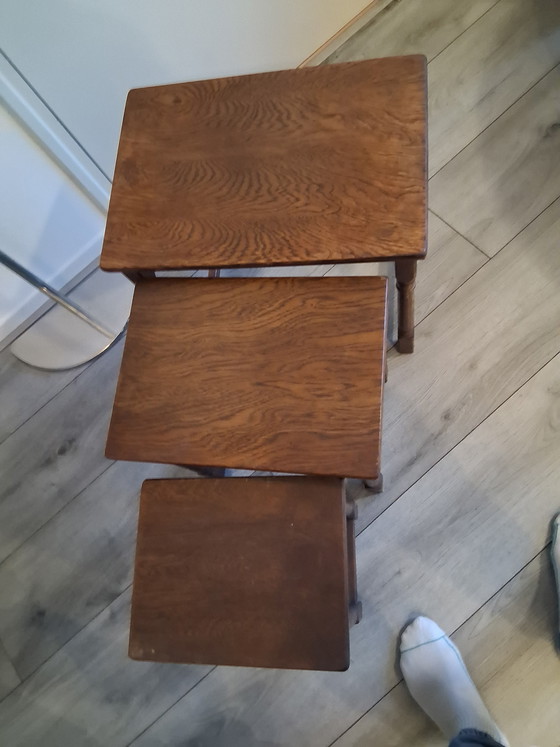 Image 1 of Set van 3 prachtige bijzettafels 
