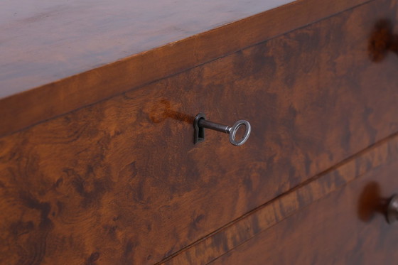 Image 1 of Donkere vintage ladekast | Mid Century ladekast | Retro 60s houten opbergmeubel #04-13