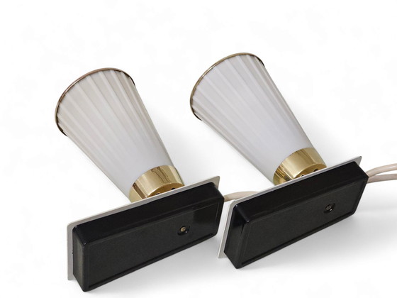 Image 1 of Pair of elegant table lamps, bedside lamps, 1950s