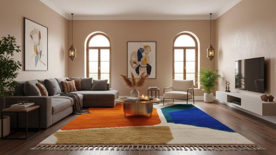 Image 1 of Bunter marokkanischer Teppich 3x2 Meter