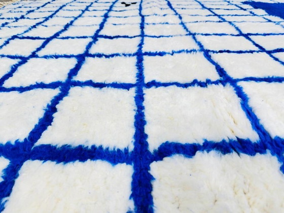 Image 1 of Tapis berbère bleu en authentieke laine 300cmx200cm