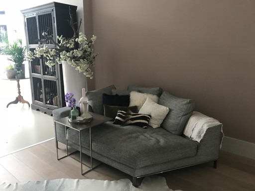 Minotti Bank – chaises longue, Metal, Textile